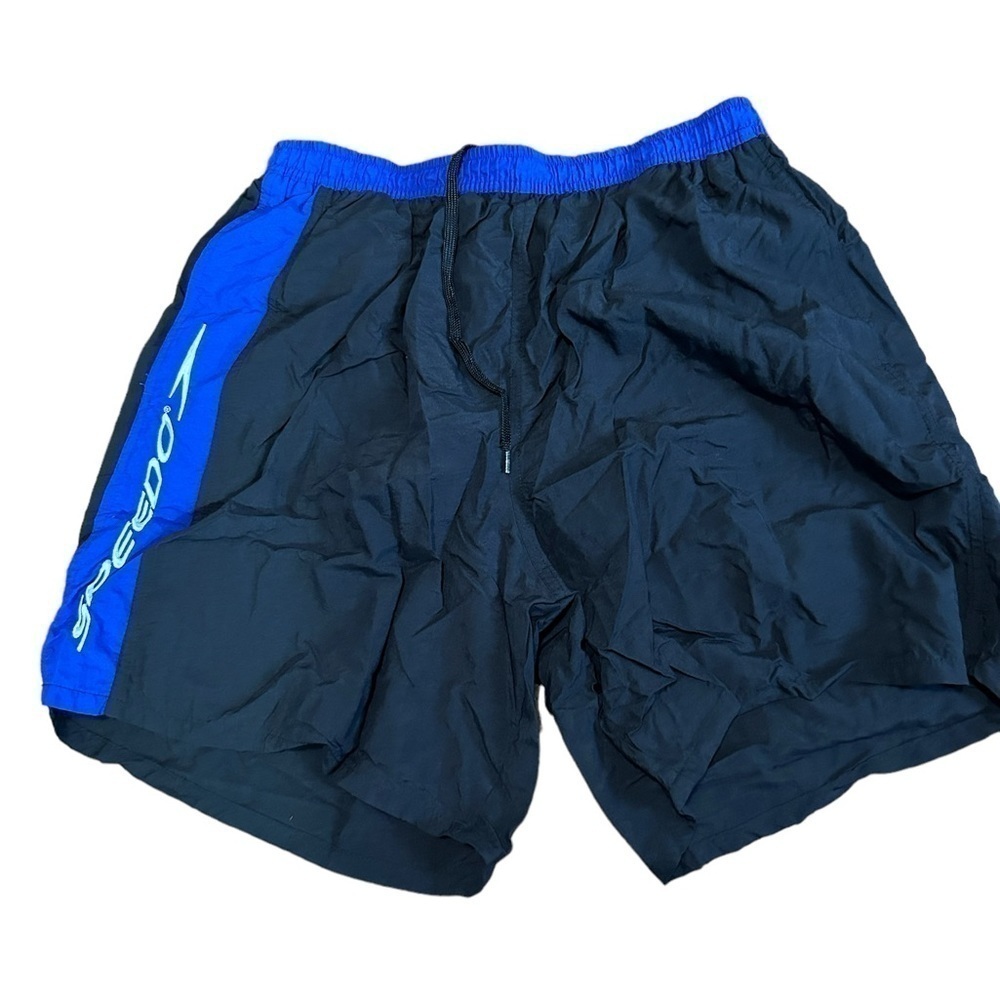 Vintage Men's Speedo 80s 90s Swim Trunks Color Block XLarge